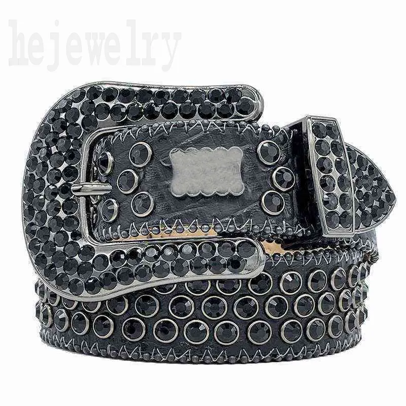 Hommes Designer Bb Ceinture Ceintures en cuir de luxe Street Hip Hop Européen Bling Strass Boucle Cintura Creative Dames Ceintures de luxe plaqué argent matériel PJ003 B23