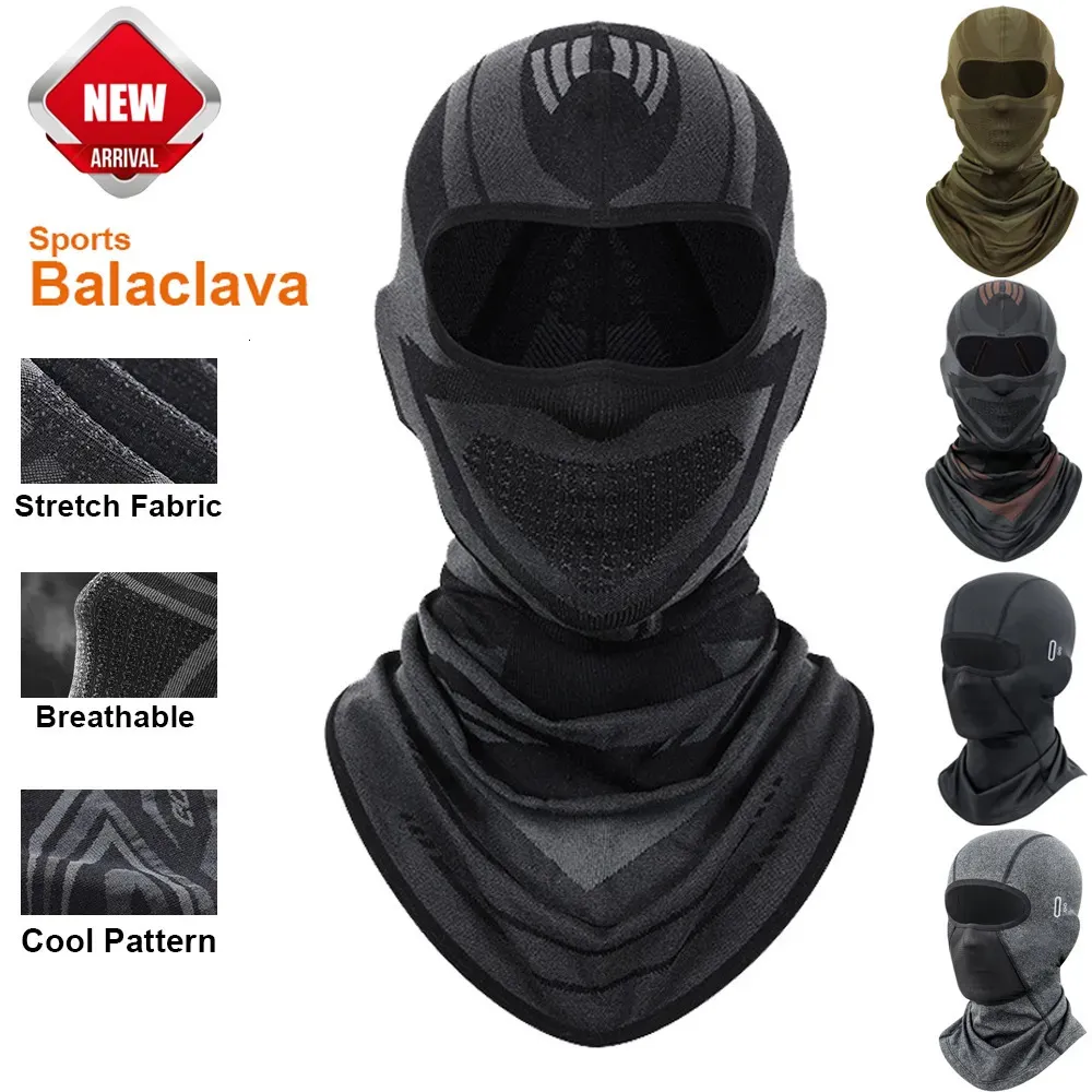 Kawałki rowerowe maski sportowe zimowe termiczna maska ​​twarzy Balaklava głowa okładka narciarska rower motocykl wiatroodporny miękki ciepły kapelusz rowerowy MTB 231115