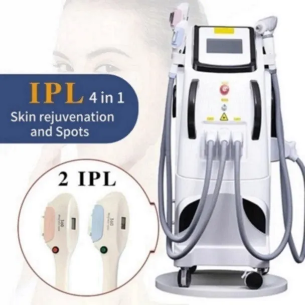 Máquina a laser Magneto-óptica OPT IPL RF nd YAG Remoção permanente de cabelo a laser e rejuvenescimento da pele Máquina de remoção de linhas finas