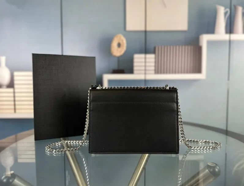 Läder handväska kedja väska kvinnor lyxiga modedesigners väskor kvinnliga koppling klassiska tjej handväskor axelväskor svarta väskor
