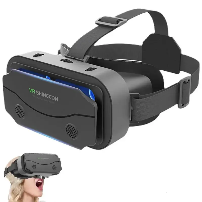 VR Óculos VR Headsets Óculos de Realidade Virtual Jogos com Smartphones Óculos de Realidade Virtual Universal Macio e Confortável 3D VR 231114