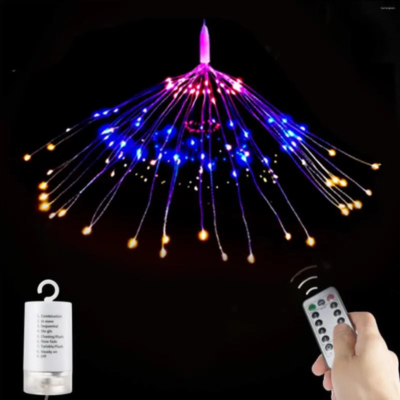 테이블 램프 2 PCS 불꽃 놀이 조명 150LED 구리선 문자