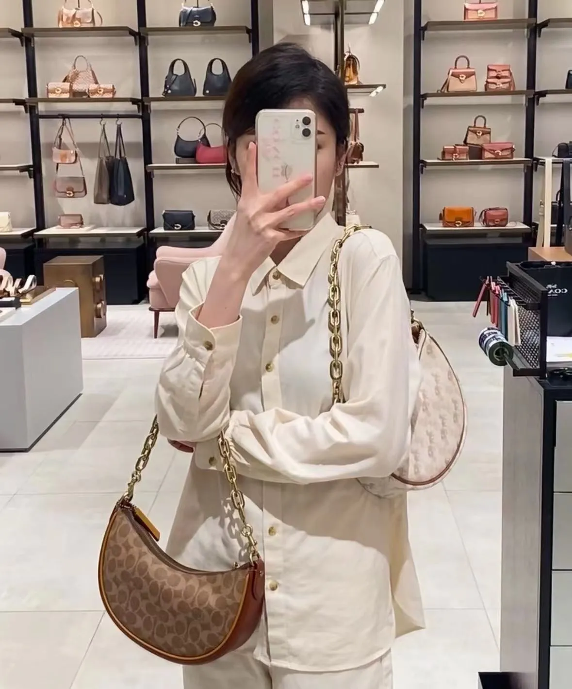 Zadeltas voor vrouwen schoudertas halve maan portemonnee trendy crossbody tas hobo handtas