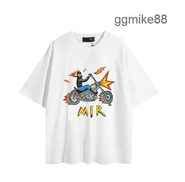 Amirs Designer a Miri Heren T-shirt Limited Edition Koppels Tees Street Wear Modemerk t-shirt Splash-inkt Letter Print Korte mouw Casual Los Heren T-shirt SU88