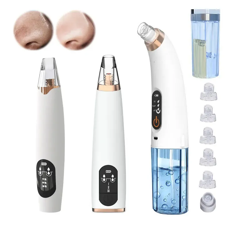 Outils de nettoyage Accessoires Blackhead Remover Aspirateur Pore Cleaner Électrique Nez Noir Visage Microdermoabrasion Machine Beauté Soins de la Peau 231114