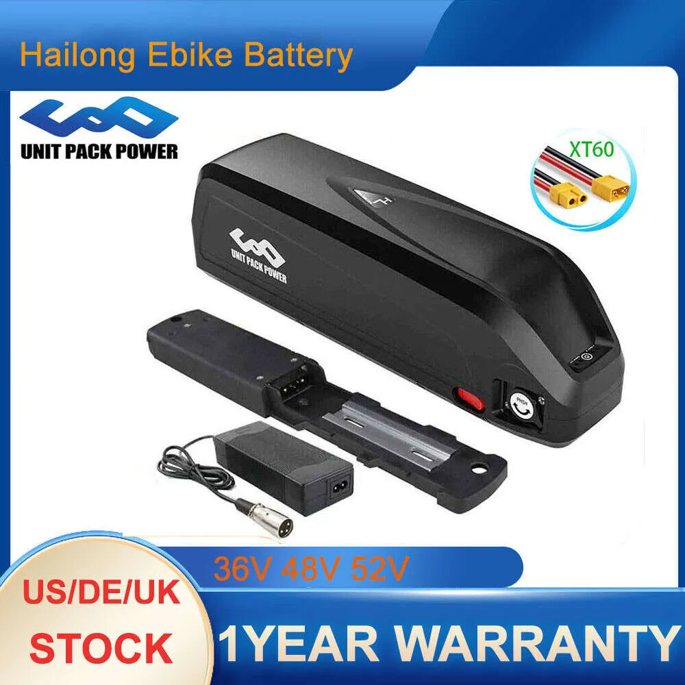 48V 19,2Ah EBike-batterij Hailong 4-pins 5-pins Hailong Max-batterij 52V elektrische fietsbatterij Pack18650 voor 250W-1500W BBS01B