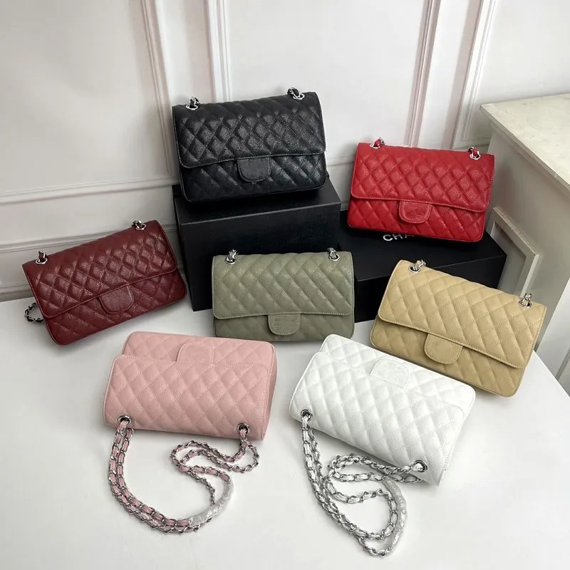 10A Quality Flap Chain Shoulder Bag Designer Handbags Women Crossbody Caviar Grain Genuin Leather Fashion Cross Body Bags Totes Ladies Clutch handbag Wallet Purses