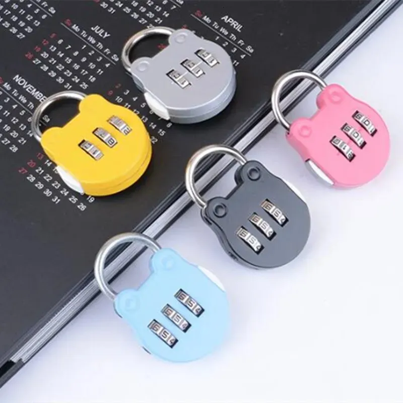 Dörrlås KK Fing Bagage Travel Digit Number Code Lock Combination Padlock Safe For Gym Digital Locker Suitcase Drawer Hardware 231115