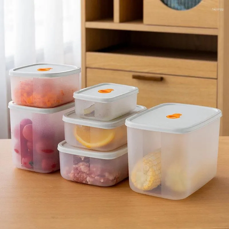 Storage Bottles Refrigerator Box Vegetable Fruit Food Sealed Fresh-Keeping Cover Lunch Transparent Kitchen Container