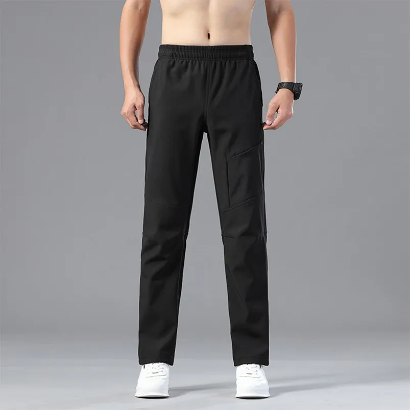 Lu Men Jogger Long Pants Sport Yoga Outfit Fleece Gym Pockets Sweatpantsジョギングパンツカジュアルエラスティックウエストフィットネス3色3xlsize ll29378c