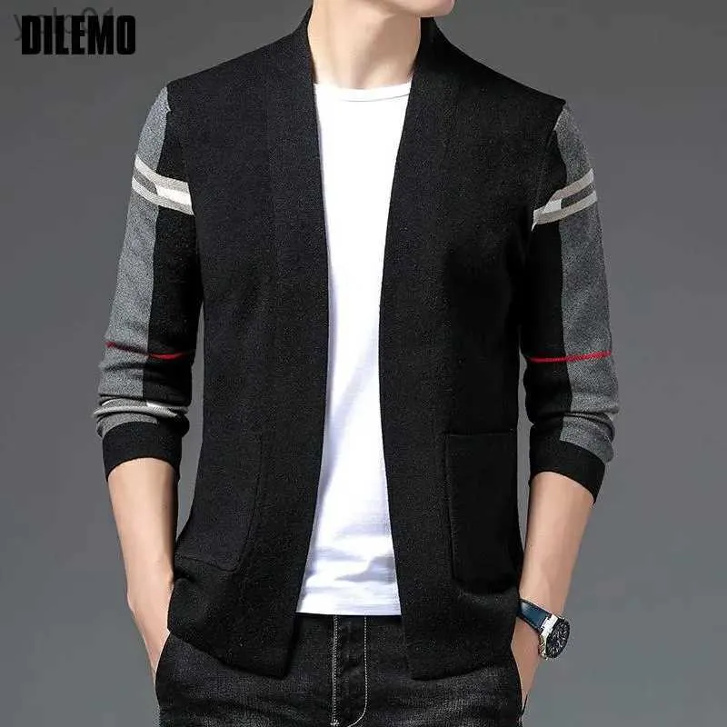 Giacche da uomo Grado superiore Nuovo designer di marca Moda di lusso Cardigan in maglia Maglione Uomo Casual Cappotti alla moda Giacca Autunno Inverno Uomo AbbigliamentoL231115