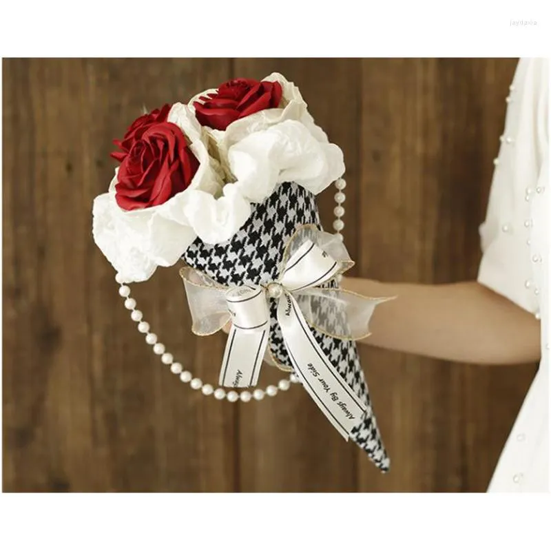 装飾的な花石鹸花バレンタインデーギフトボックスバラの形をした誕生日