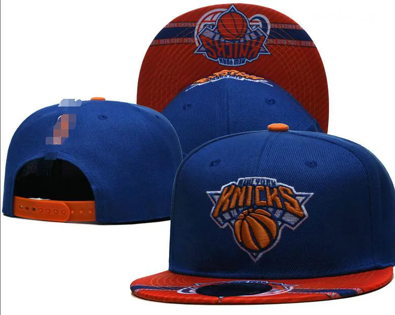 New York''Knicks''ball Caps 2023-24 unisex mode bomull baseball snapback män kvinnor sol hatt broderi vår sommarkapsel grossist a6