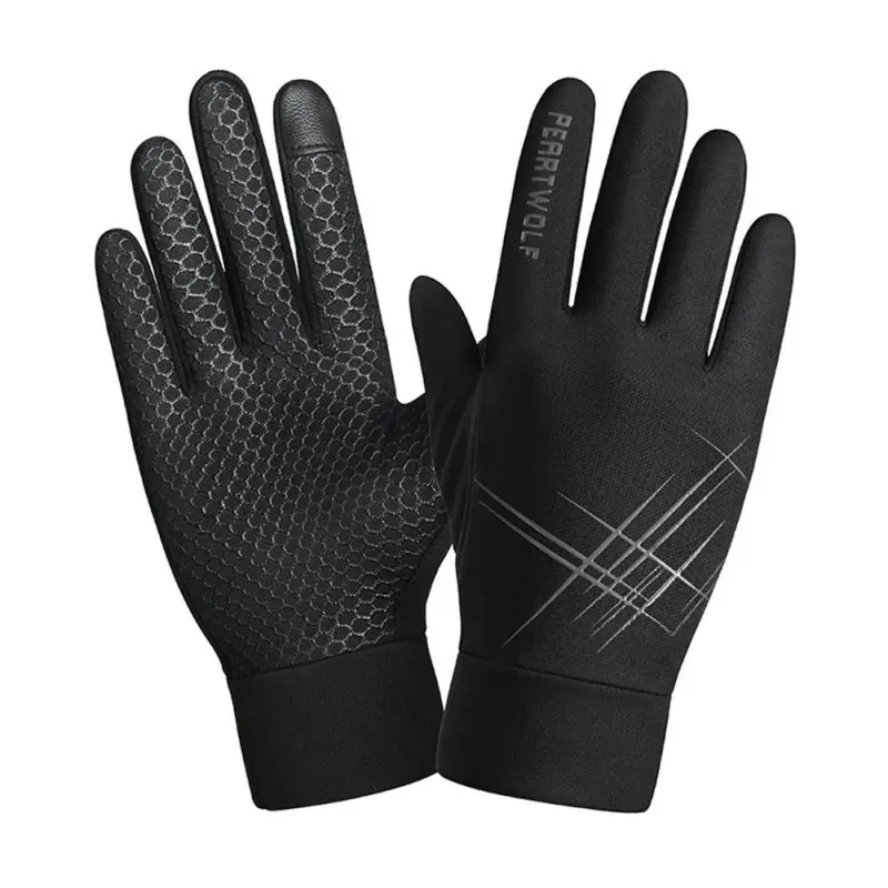 GTUBIKE Winter Thermal Waterproof Cycling Gloves Full Finger Men Women Ski Snow Gloves Thin Touch Screen Gloves For Running - 18