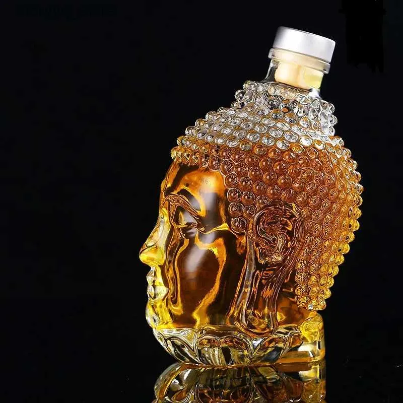 Weingläser, 750 Ml, Buddha Kopfform, Weinkaraffe, Kreativität