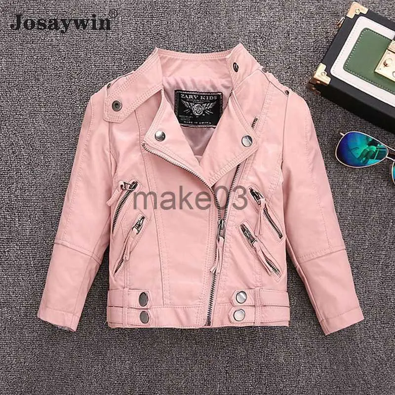 Jackets Josaywin Spring Winter Jacket Coats Baby Boys Girl Faux Leather Parkas Jacket Coat for Girl Thick Children's Clothes Outerwear J231115