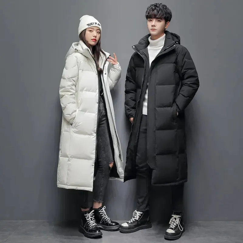 Mens Västar Down Jacket Men Long Jackets Winter Warm Lightweight White Duck Coats Streetwear Overcoats Women Clothing 231114