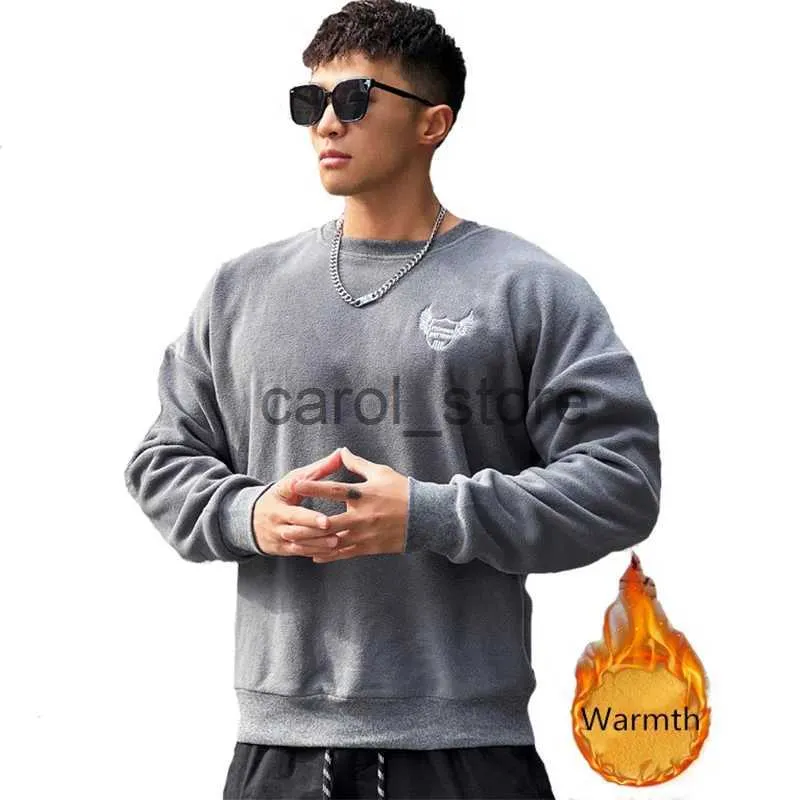 Felpe con cappuccio da uomo Felpe con cappuccio da uomo nuove Bodybuilding Felpa con cappuccio di alta qualità calore marca Felpa con cappuccio Abbigliamento sportivo autunno inverno pullover Palestre Felpa con cappuccio da uomo J231115