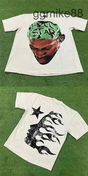 Hellstar T-shirt da uomo Hip Hop Testa stampata Hellstar t Camicia firmata High Street Camicie per uomo Donna Manica corta Top Tee Stick Drill Felpa 0O0V