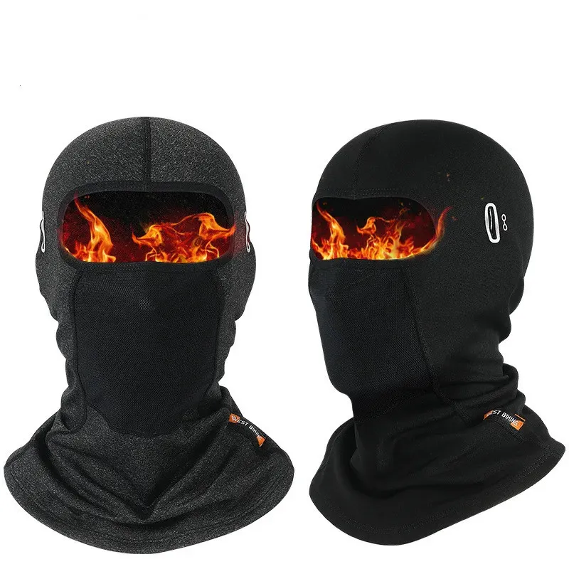 Casquettes de cyclisme Masques Écharpe Hiver Chaud Chapeau Respirant Coupe-Vent Sport Cagoule Masque Chapeaux VTT Vélo Moto Casque Liner Cap 231115