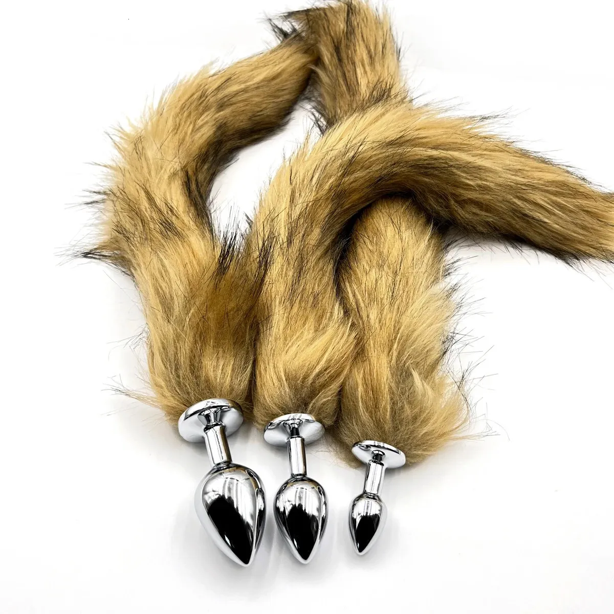 Animal Butt Plugs: 3 Sizes Dog Tail Anal Plug For BDSM Roleplay Adult ...