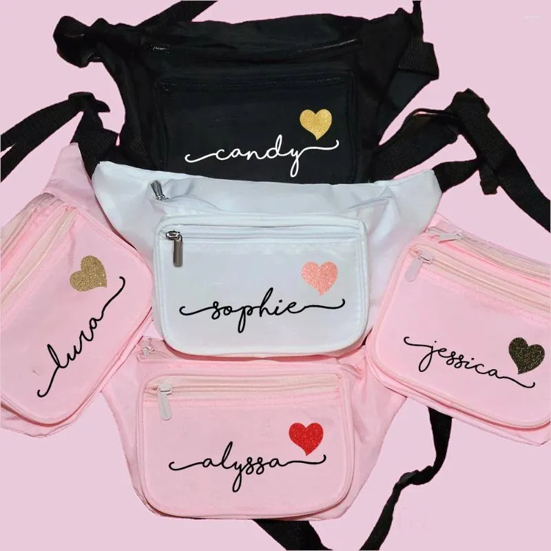 Party Supplies Personalized Waist Bag Custom Name Fanny Pack Chest Bachelorette Belly Hip Bum Bags Wedding Gift For Bridesmaid