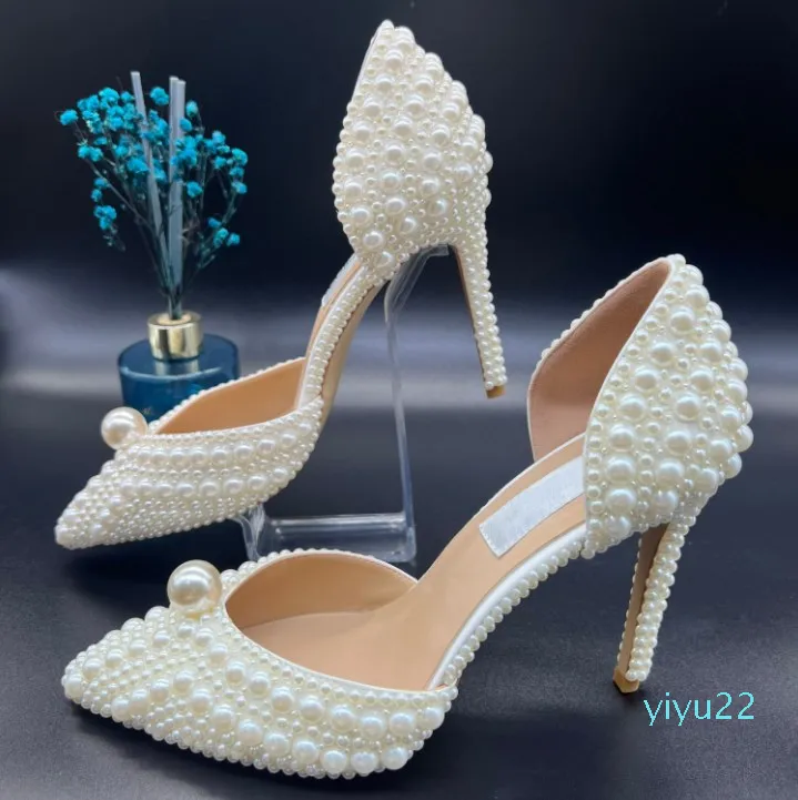 Sacora femmes sandales designer de luxe perle élégante robe de mariée chaussures de mariage