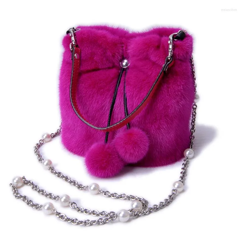 Seesäcke echte Tasche Frauen Winter Luxus Handtasche Damen Handtaschen Umhängetasche einzelne Schulter einfarbig Party Hand Frau