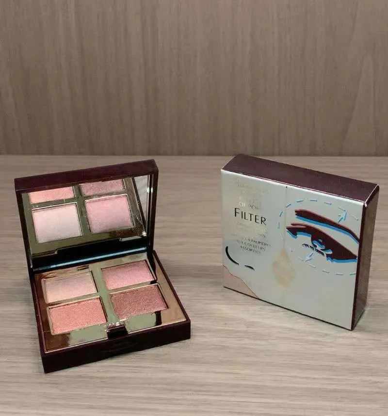 Palette di ombretti di lusso Trucco Marca 4 colori Ombretto pillow talk (PT) esagera (EX) Bella sofia (BS) La dea d'oro (TGG) 5,2 g CHARLOTTE TILBURY versione più alta.