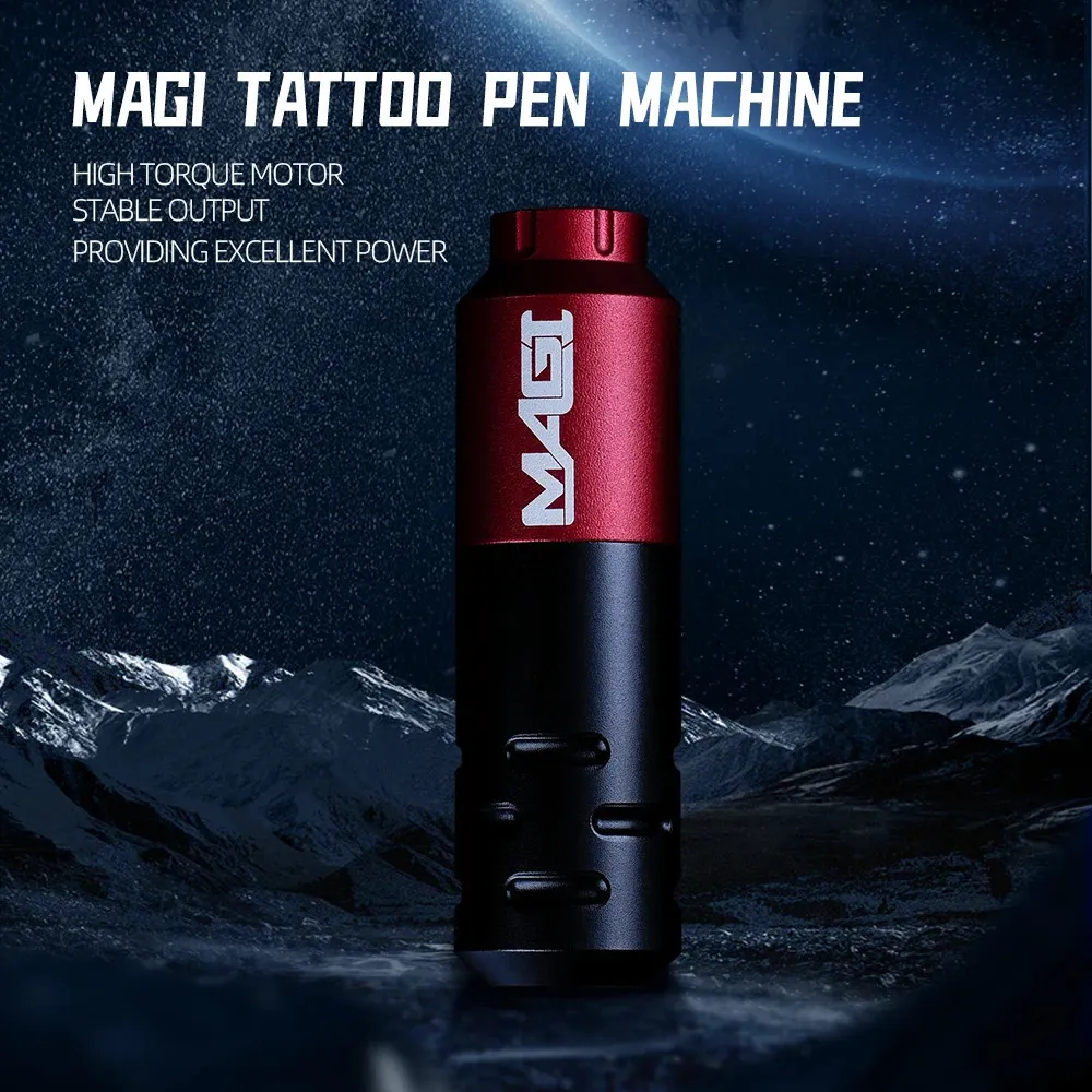 Maszyna tatuażu RCA Magi Tattoo Maszyna Profesjonalna tatuaż obrotowy pistolet pistolet stały makijaż 10000RPM 40 mm skok 231115