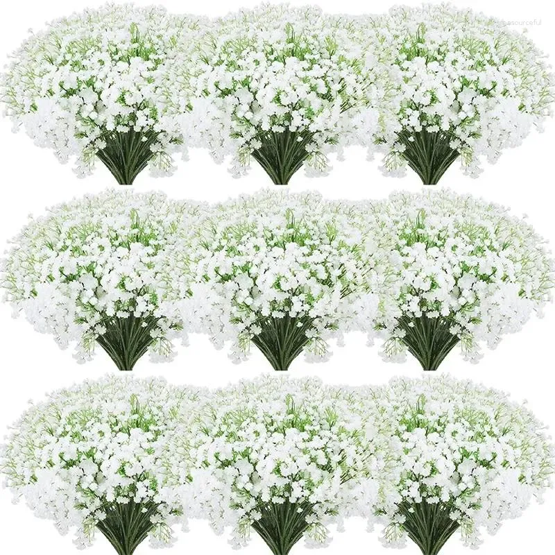 装飾的な花20.5インチの人工ベビーブレース偽のジプソフィラ植物結婚式のための家庭用diy装飾用の花束