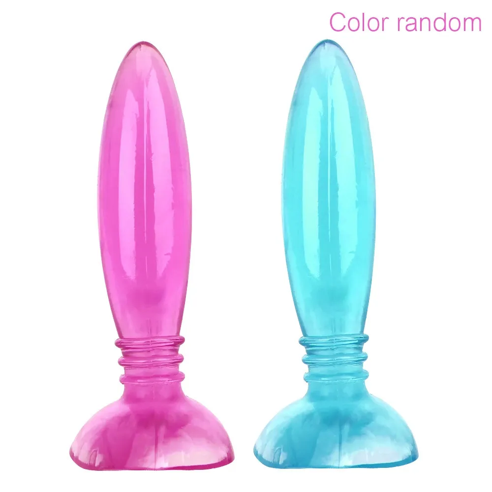 Giocattoli anali Dildo Masturbazione Jelly Plug Vera pelle Sensazione Butt per principianti Massaggiatore prostatico Sesso Donna Colore casuale 231114