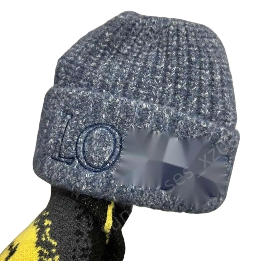 Loewee gorro bonés designer de alta qualidade chapéu moda qualidade das mulheres dos homens inverno popular lã quente malha chapéu