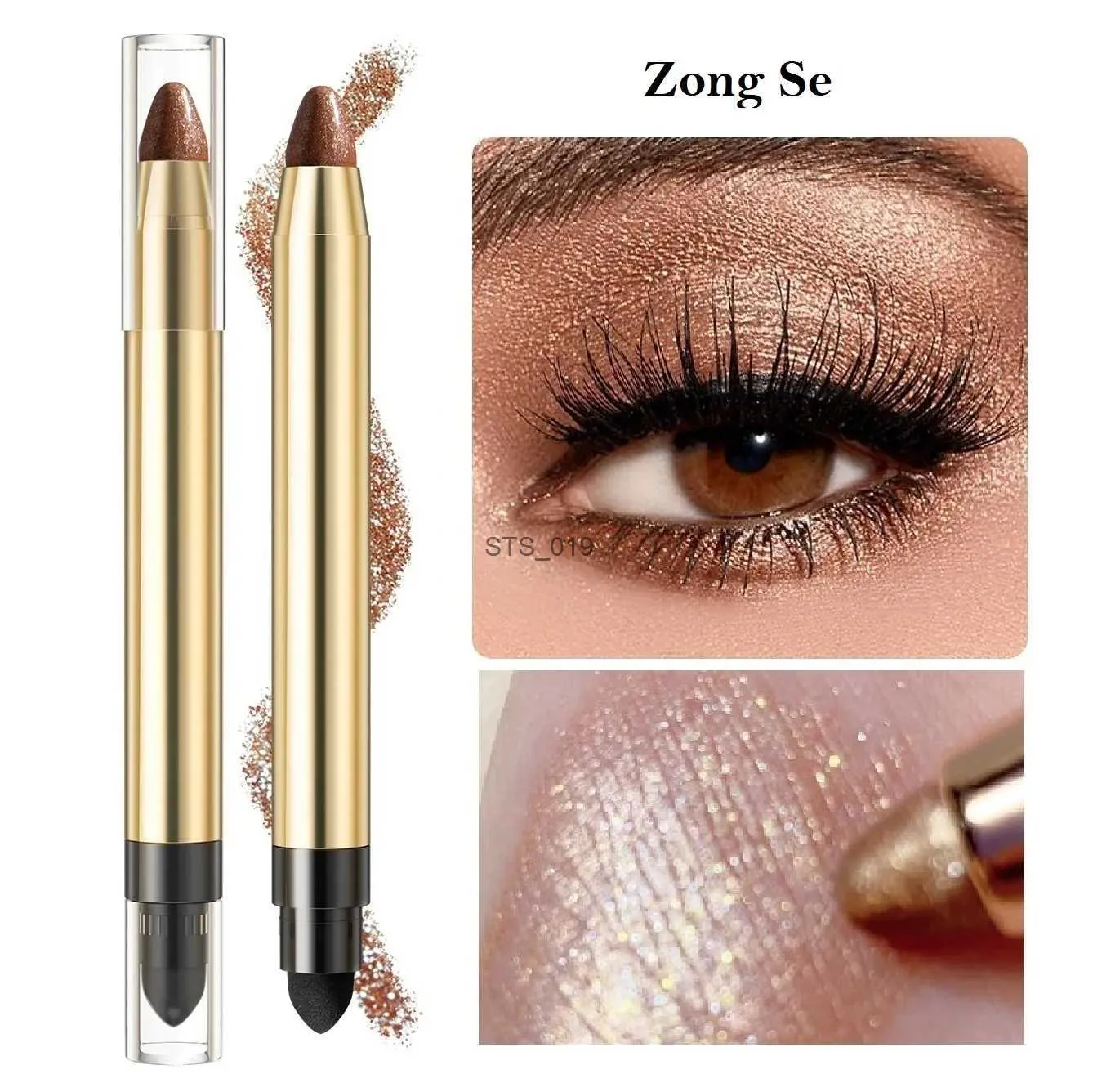 Fard à paupières paillettes fard à paupières bâton brillant ombre à paupières miroitant blanc surligneur crayon bronzant stylo métal brillant fête femmes maquillage cosmétiques L231115