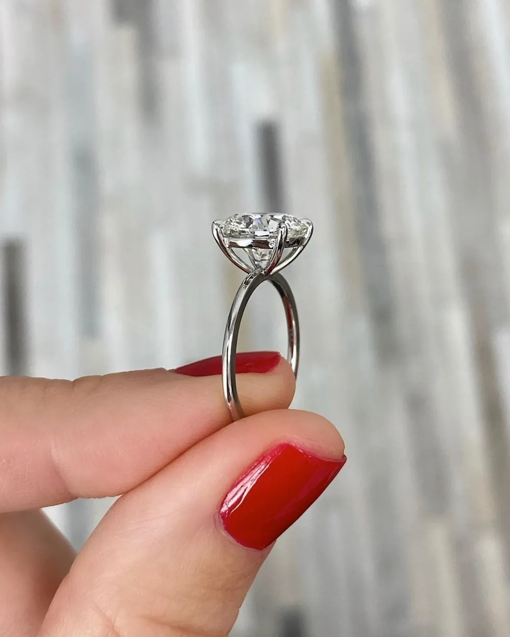 Solitaire 4ct anel de diamante 100% real 925 prata esterlina festa de casamento anéis de banda para mulheres nupcial promessa noivado jóias