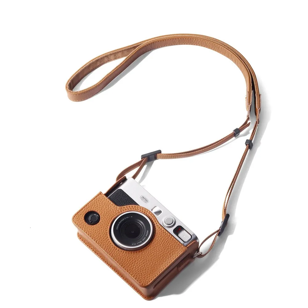 Retro Leather Camera Case For Fujifilm Instax Mini EVO Soft