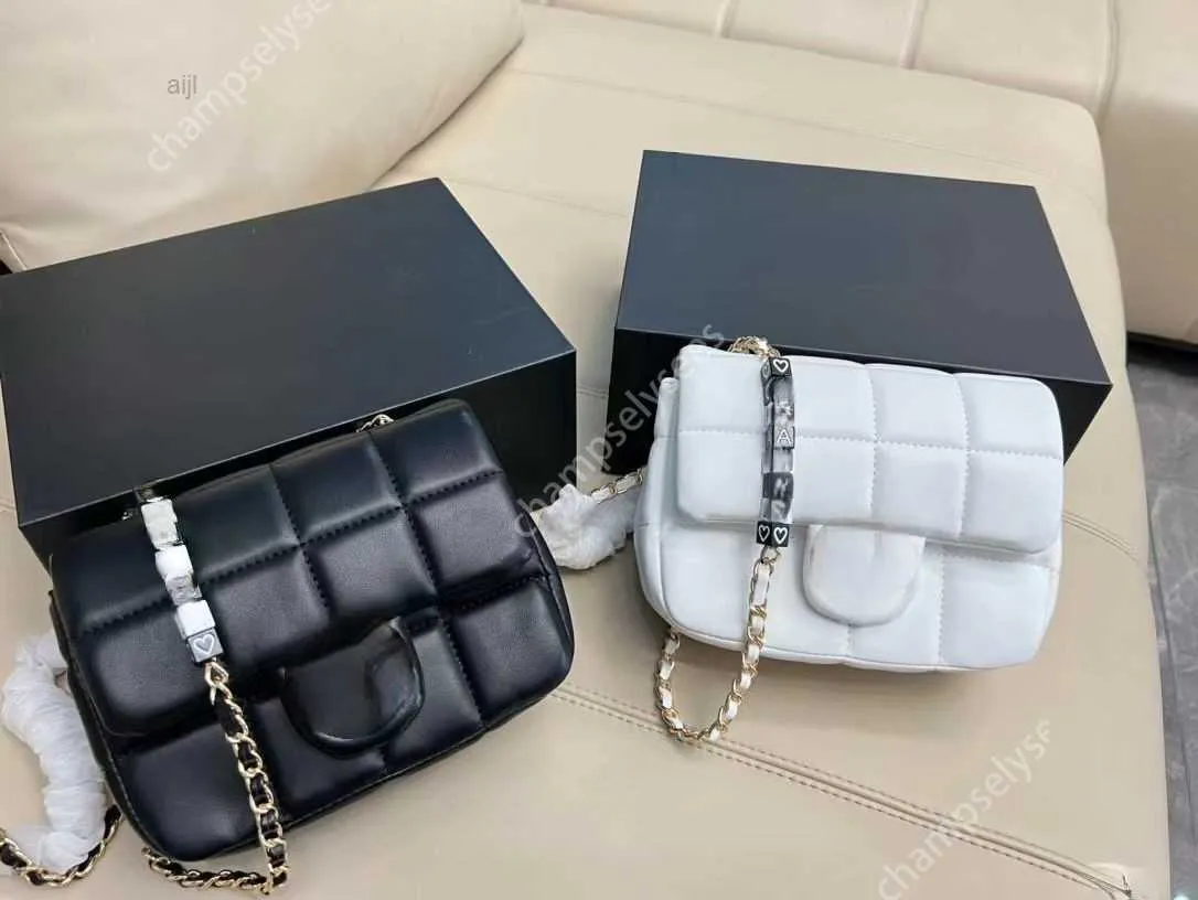 Cc Bag Designer Hand Fashionbags Crossbody Luxury Tote s Black White Pochette Quilted Classic Sheepskin Square Fat Shoulder Handbags32