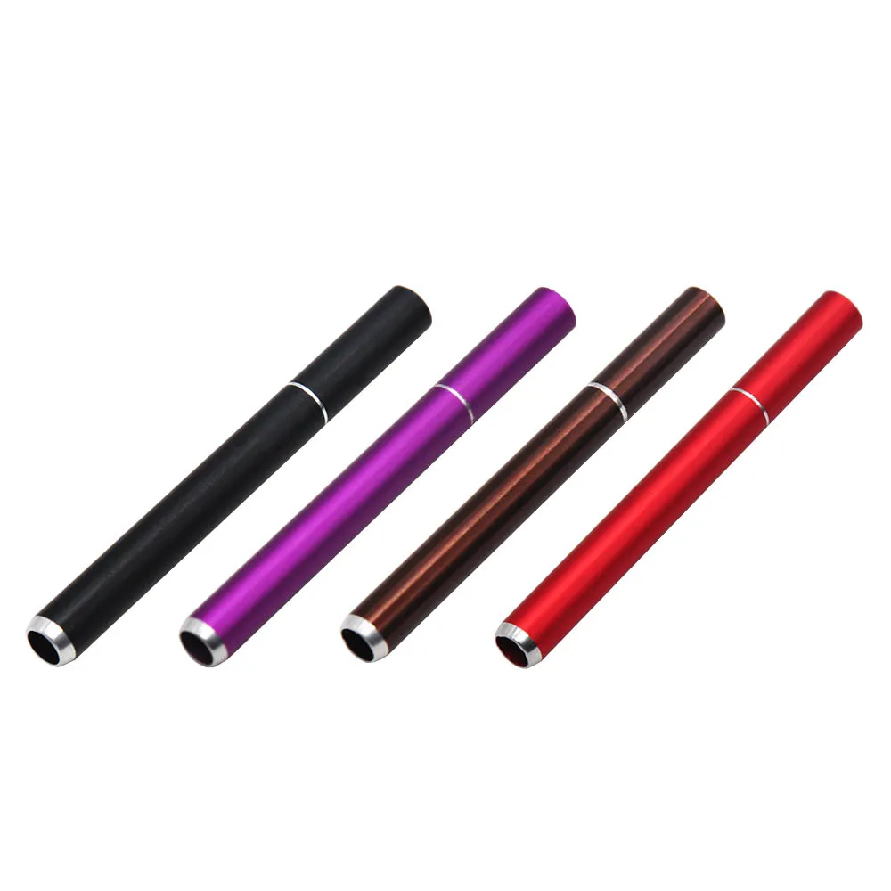 78 mm Smoking Metal Cigarette Smoking Pipes Tobacco Herb Pipe Aluminum One Hitter Dugout Pipe Smoke Shop Accessories Wholesale