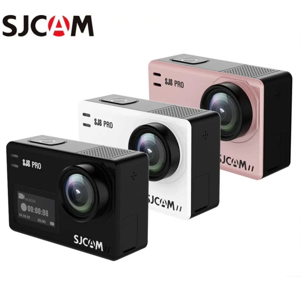 SJCAM SJ8 Pro 4K 60 FPS WiFi Uzaktan Ultra HD Extra Spor Aksiyon Kamerası Tam Aksesuarlar Set Kutusu Canlı Akış DV kamera