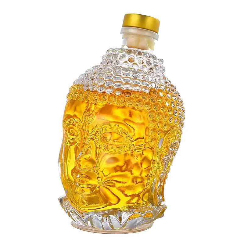 Weingläser, 750 Ml, Buddha Kopfform, Weinkaraffe, Kreativität