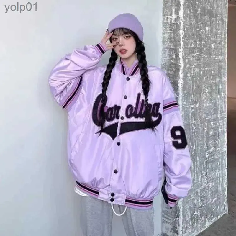 Herrjackor 2023 American New Korean Retro Street Hip Hop Hong Kong Style Baseball Uniform Coats Y2K Hoodie Zip Casual Joker Jacket Coat Topl231115