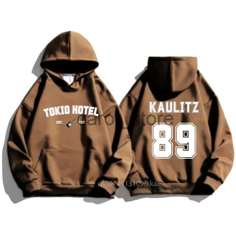 Erkek Hoodies Sweatshirts Tokio Hotel Hoodie Pamuk Kaulitz Moda Bandı Lüks Sweatshirt Sade Bahar Sonbahar Baskı Erkekler Kadın Pullover Streetwears J231115