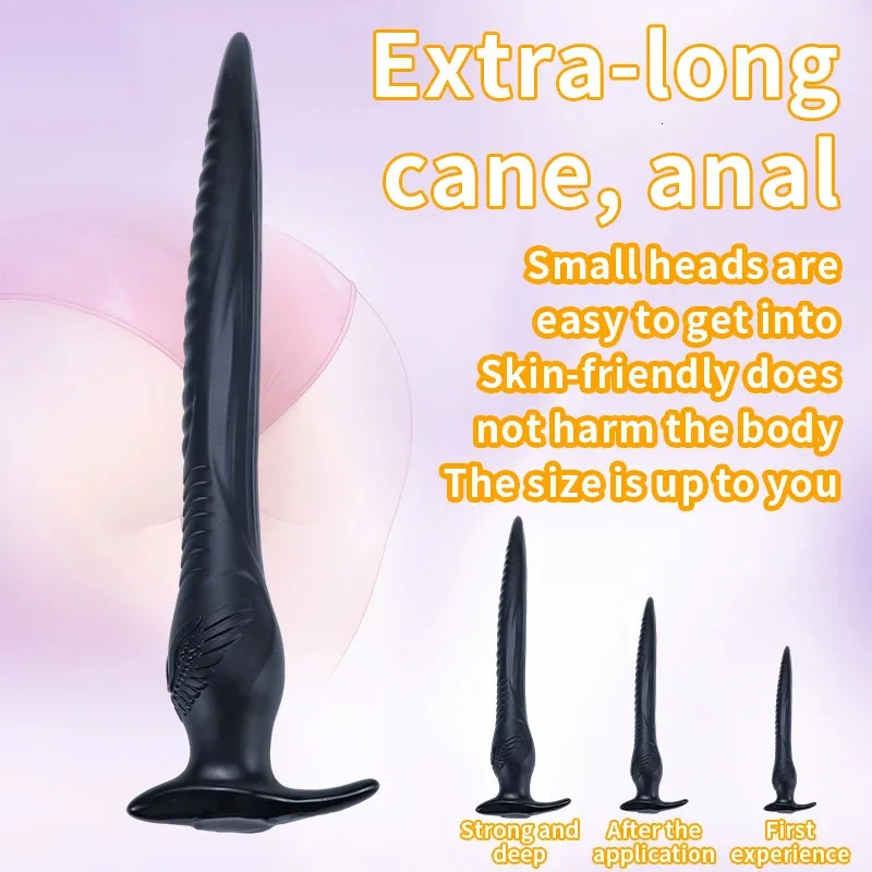 Anal Toys Super Long PVC Dildo Prostate Massager Butt Plug For Stimulation Anus Sex Dilator Big for Unisex Sexual Shop 231114