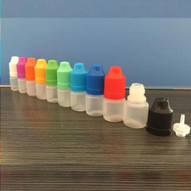 Lege oliefles Plastic druppelflessen voor sap 3 ml 5 ml 10 ml 15 ml 20 ml 30 ml 50 ml 100 ml 120 ml met kindveilige dop Groothandel Phgab