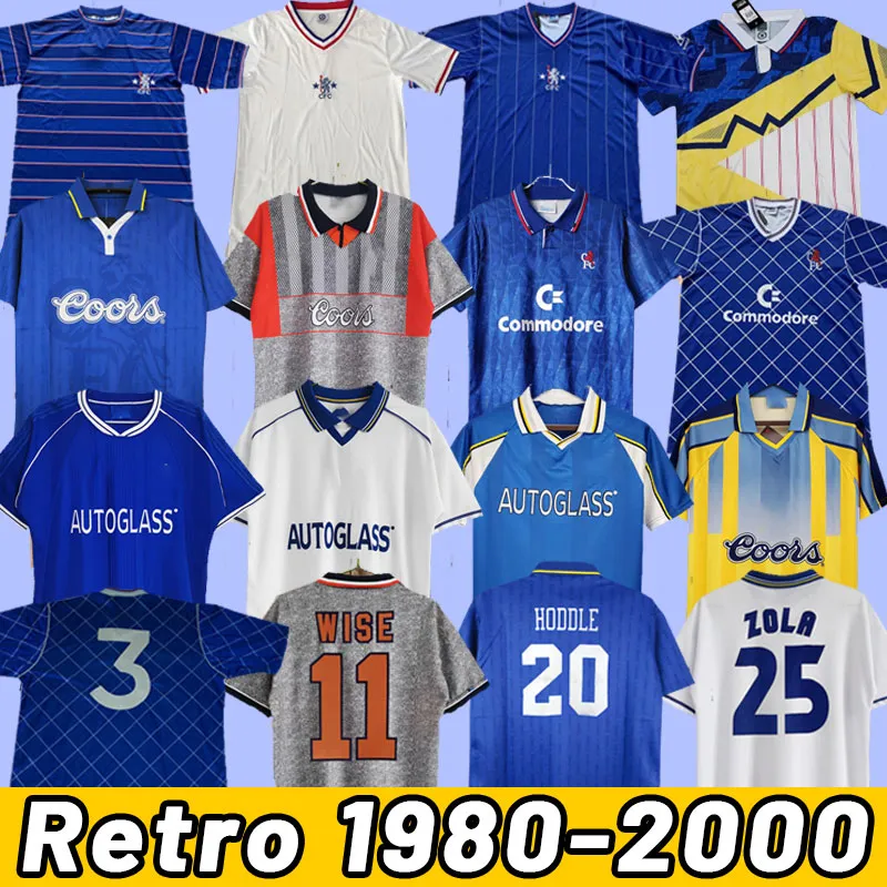 CFC Drogba Torres Retro Soccer Jerseys Lampard 1980 1982 83 85 87 Football Shirt vintage Crespo Classic 89 94 96 97 99 1998 2000 2001 1982 COLE ZOLA Vialli 07 08