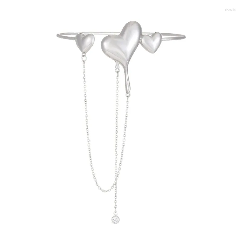 Heart Tassel Charm Arm Bangle Bracelet For Women Punk Body Jewelry From