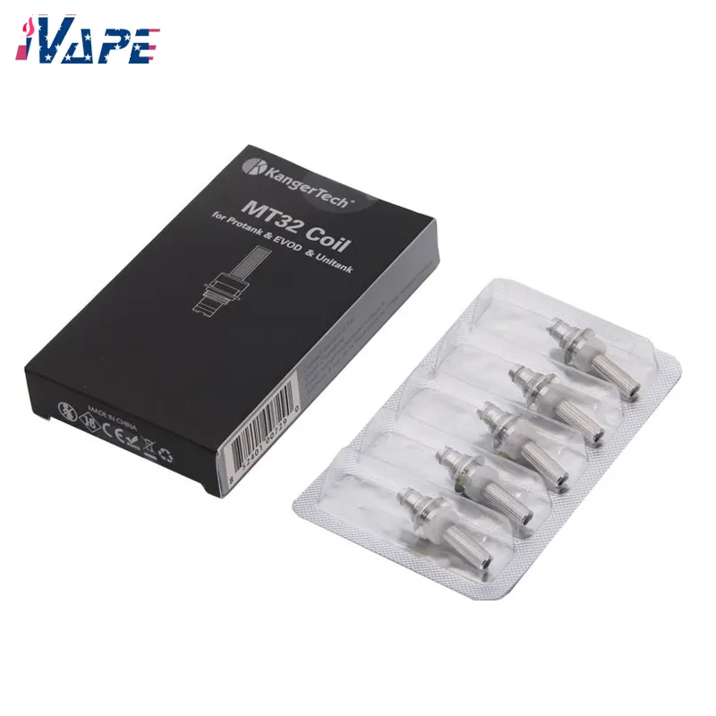 Kanger MT32コイルユニット/2.2/2.5/1.5/1.8ohm for Protank（2）（Mini 2）ProtankシリーズUnitank Evod交換用コイルヘッド5pcs/pack