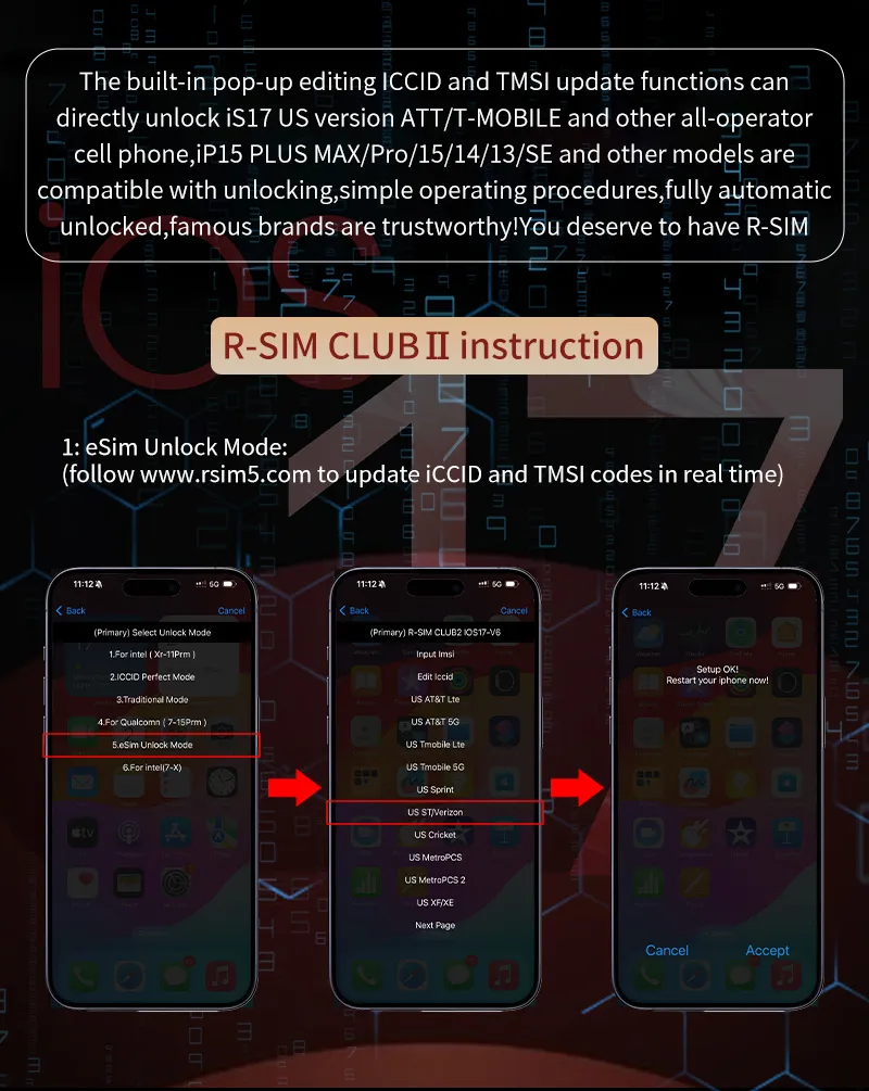 2023 RSIM CLUB2 V6.0 GPP Gevey 5G Universal Unlock Sim Card For IPhone15pro 13 Max 6s/7/8/12