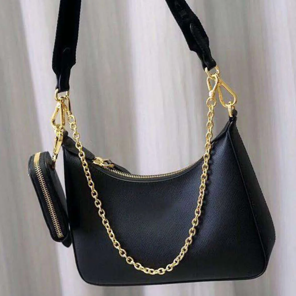 2023 Torby designerskie kobiety torebki Lady Hobo Sling oryginalne skórzane torebki czarna torebka łańcuch woreczki komunikator tasche siodle crossbody ramię