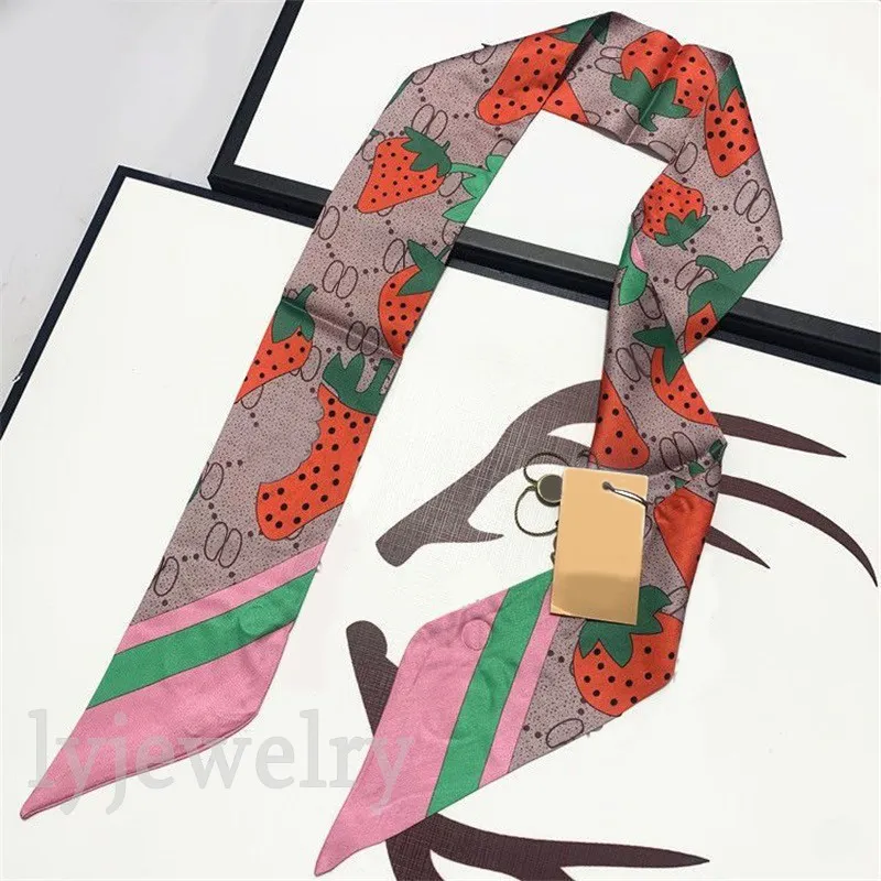 Designer Silk for Women Scarves Headband Fashion Tote Lage Letters Printted Floral Head Wraps Ladies Valentine S Day Gift Scarf Pink Black PJ079 C23